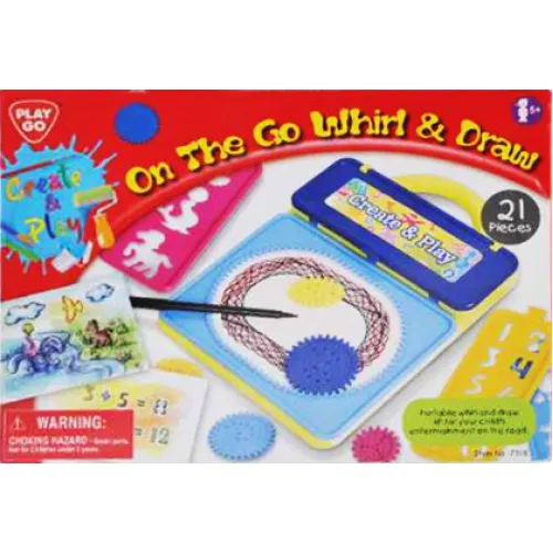 Draai- en tekenset voor onderweg